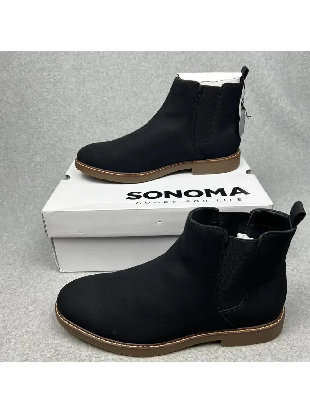 Sonoma Chukka Mens Pull On Ankle Boots 12 Simple Classic Minimalist Casual